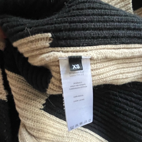 Joseph Wool Sweater Beige Black Size XS - Picture 3 of 8